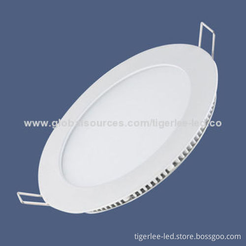 Dimmable LED ceiling light with 9W, ultra-thin round shape, AC100-240V, CRI>80, 3-year warranty